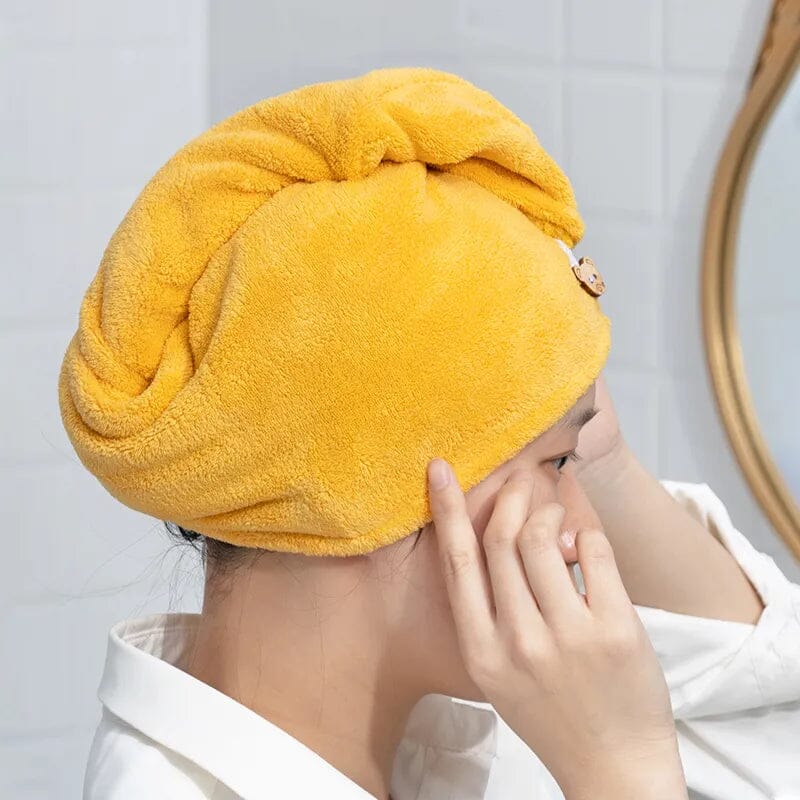 Microfiber Hair Towel,Premium Anti Frizz Hair Drying Wrap for Women & Men Dry Hair Hat,Super Absorbent,Wrapped Bath Cap Afro Barbie 