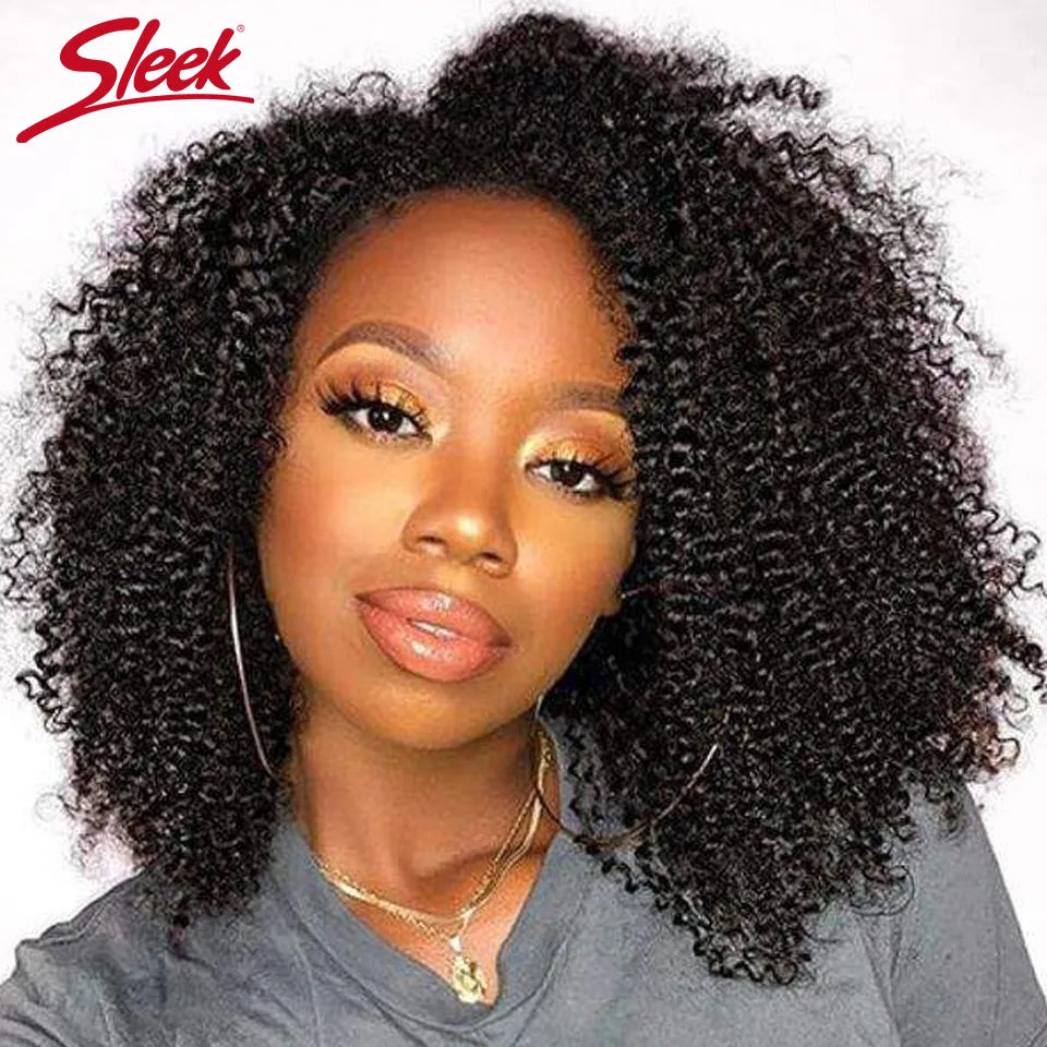 Sleek Afro Kinky Curly Black Human Hair Wigs Ombre T1B/30 Brazilian Curly Machine Made Remy Cheap Human Hair Wigs Free Shipping Afro Barbie Shop 