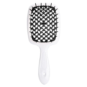 Janeke hair Comb Detangling Hair Brush Large Plate Massage Hollow Combs Out Hair Brushes Anti-Static Barber Salon Hair Styling Brush Afro Barbie 