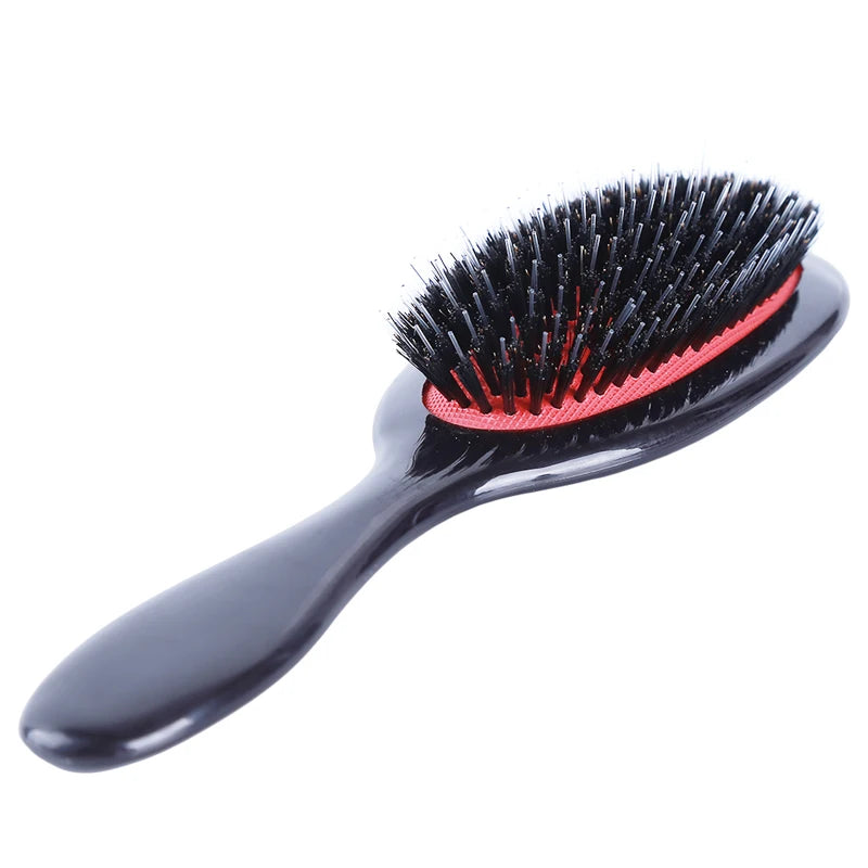 Oval Boar Bristle Hair Brush Styling Afro Barbie