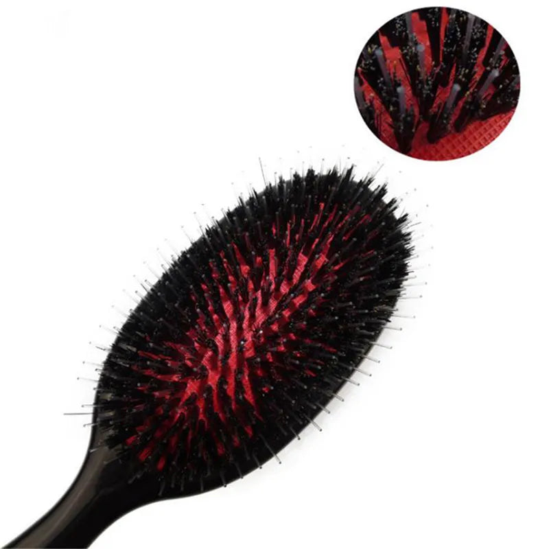 Oval Boar Bristle Hair Brush Styling Afro Barbie